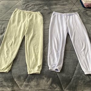 Blue and green sweatpants from target